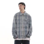 Рубашка "BLACKLIST 230878 Checkered Zipper Shirt"