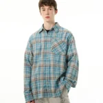 Рубашка "MADWITCH Cut-Out Rich Plaid Shirt"
