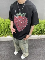 Футболка "BLACKLIST BT380H Spikes Strawberry T-shirt" — изображение 7