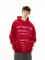 Худи "MADWITCH Frayed Retro Letter Hoodie" — изображение 4