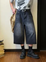 Шорты "19 Studio Long Denim Shorts" — изображение 11
