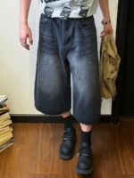 Шорты "19 Studio Long Denim Shorts" — изображение 12
