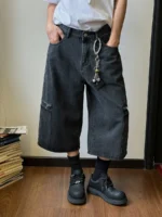 Шорты "19 Studio Long Denim Shorts" — изображение 26