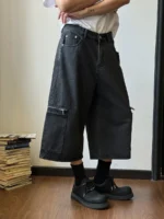 Шорты "19 Studio Long Denim Shorts" — изображение 30