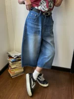 Шорты "19 Studio Long Denim Shorts" — изображение 4