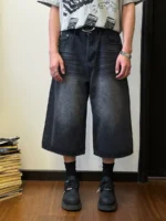 Шорты "19 Studio Long Denim Shorts" — изображение 8