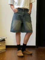 Шорты "19 Studio Street Blue Denim Shorts" — изображение 4