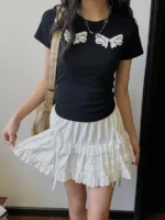 Юбка "19 Studio Three Dimensional Short Lace Skirt" — изображение 2