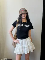 Юбка "19 Studio Three Dimensional Short Lace Skirt" — изображение 8