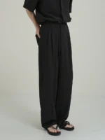Брюки "DAZO Studio June Slim Draped Pants" — изображение 11