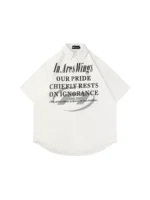 Рубашка "BLACKLIST AW6117 Letter Print Shirt" — изображение 9