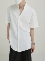 Рубашка "DAZO Studio Stand Collar Anti-Wrinkle Shirt" — изображение 3