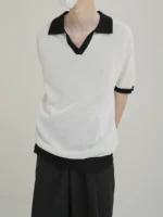 Футболка "DAZO Studio Neutral Style Polo T-Shirt" — изображение 4