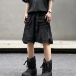 Шорты "BLACKLIST DK035 Zipper Split Shorts"