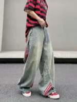 Джинсы "BLACKLIST 9133 Red Stripes Side Jeans" — изображение 3
