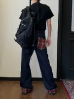 Джинсы "19 Studio A019 Checkered Turn Up Jeans" — изображение 7