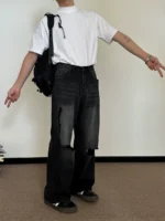 Джинсы "19 Studio 022X07 Ripped Edge Jeans" — изображение 7