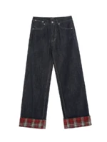 Джинсы "19 Studio A019 Checkered Turn Up Jeans" — изображение 5