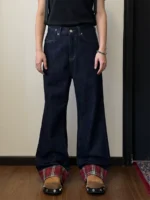 Джинсы "19 Studio A019 Checkered Turn Up Jeans"