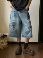 Шорты "19 Studio 3610 Insects Denim Shorts"
