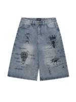 Шорты "19 Studio 3610 Insects Denim Shorts" — изображение 15