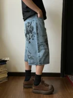 Шорты "19 Studio 3610 Insects Denim Shorts" — изображение 3