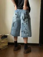 Шорты "19 Studio 3610 Insects Denim Shorts" — изображение 4