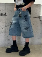 Шорты "19 Studio 3610 Insects Denim Shorts" — изображение 7