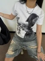Шорты "19 Studio A010 Ripped Denim Shorts" — изображение 6