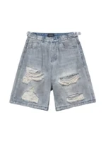 Шорты "19 Studio A010 Ripped Denim Shorts" — изображение 9