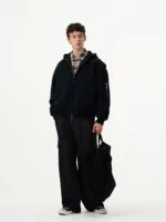 Бомбер "MADWITCH Q1508 Carved Texture Bomber Jacket" — изображение 4