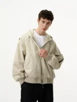 Бомбер "MADWITCH Q1508 Carved Texture Bomber Jacket" — изображение 3