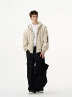 Бомбер "MADWITCH Q1508 Carved Texture Bomber Jacket" — изображение 2