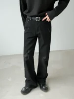 Джинсы "DAZO Studio 11K2408 Scratched Flare Jeans" — изображение 4