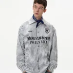 Рубашка "MADWITCH Q1708 Movement Striped Shirt"