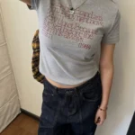 Футболка "19 Studio MQ63 Typography Short T-Shirt"