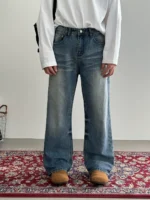 Джинсы "19 Studio Wrinkled Elements Jeans"