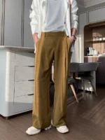 Брюки "Hualun Fold Wide Pants"