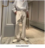 Брюки "Hualun Fold Wide Pants" — изображение 13