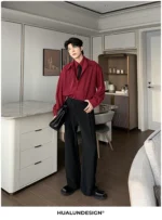 Брюки "Hualun Fold Wide Pants" — изображение 22