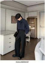 Брюки "Hualun Fold Wide Pants" — изображение 24