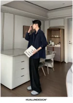 Брюки "Hualun Fold Wide Pants" — изображение 25