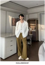 Брюки "Hualun Fold Wide Pants" — изображение 7