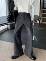 Брюки "Hualun Side Stitching Wide Pants"