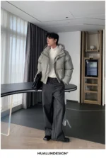 Брюки "Hualun Side Stitching Wide Pants" — изображение 14