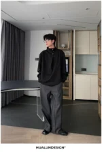 Брюки "Hualun Side Stitching Wide Pants" — изображение 15