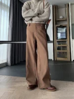 Брюки "Hualun Side Stitching Wide Pants" — изображение 2