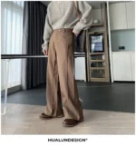 Брюки "Hualun Side Stitching Wide Pants" — изображение 20