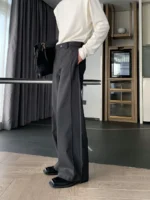 Брюки "Hualun Side Stitching Wide Pants" — изображение 4