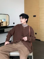 Кардиган "Hualun Different Button Cardigan" — изображение 5